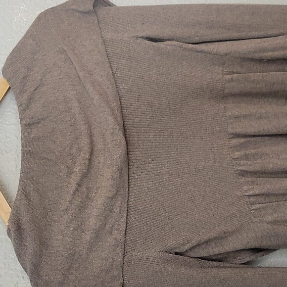 Converse Open Front Textured sleeve Cardigan Sweater - Picture 5 of 7